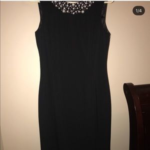 A black formal dress